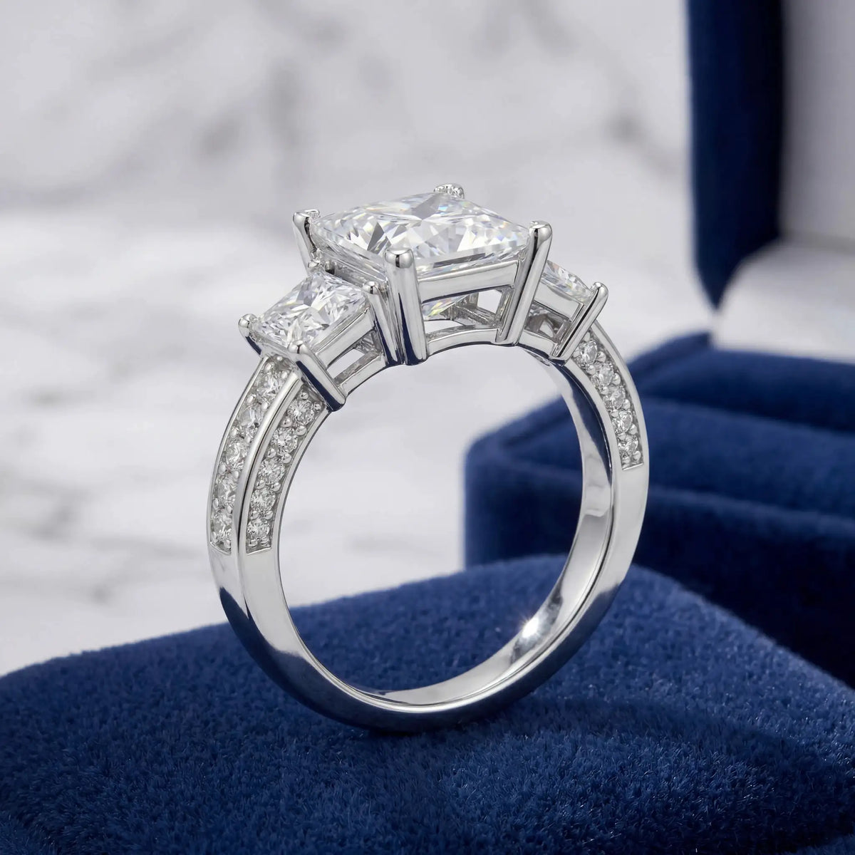 Princess Cut Moissanite Ring — product image 3