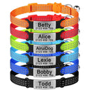 Nylon Cat Personalized Collar with Bell Adjustable Reflective