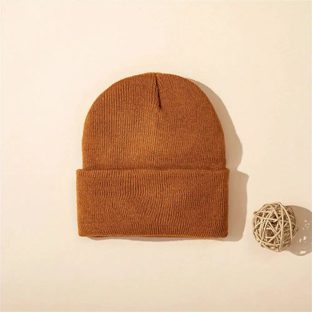 4pcs Baby Hat Knit Cuffed Beanie for Boys and Girls Winter Warm Knitted Beanie Hats for Skiing Outdoor