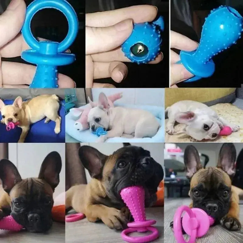 Rubber Pet Dental Health Aid Chew Toy For Small Dogs