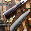 Razor Sharp Damascus Knife Set for Chefs