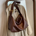 Timeless Vintage Pillow PU Leather Boston Shoulder Bag For Women