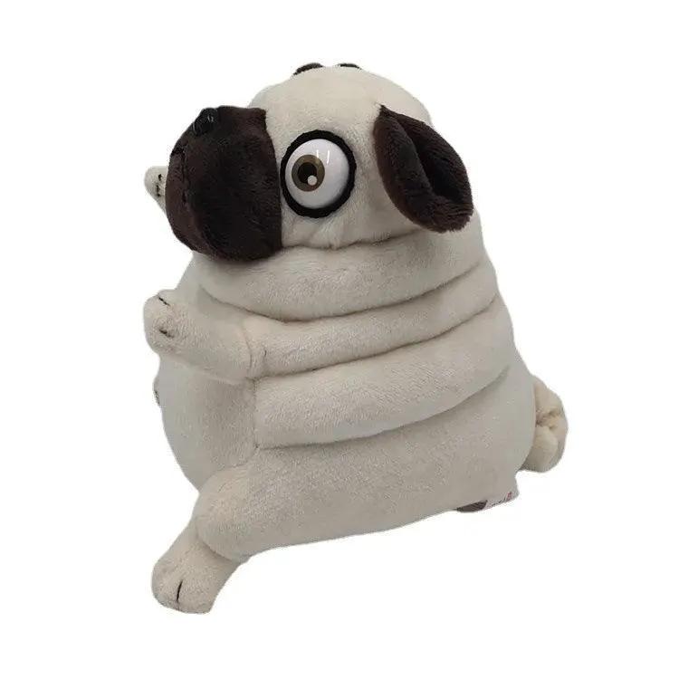 Elf Fat Pug Sitting Plush Dog Toy Adorable Stuffed Doll