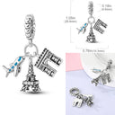 Charm Bead Sterling Silver Pink