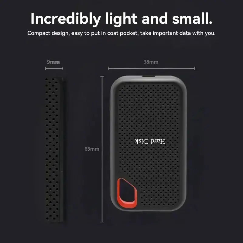 2TB/4TB Original External SSD Fast Transfer Solid State Drive 128TB Large Capacity Waterproof Hard Disk Storage for Laptop/PC