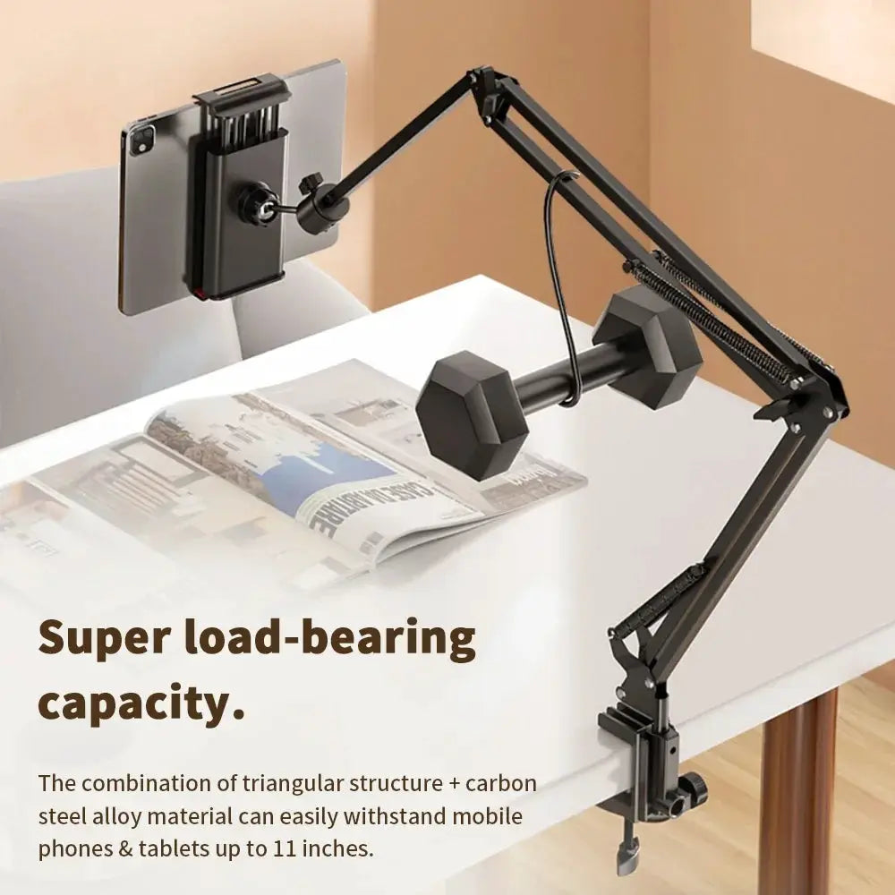 Bed Tablet Holder With 90cm Metal Arm And 360 Rotation