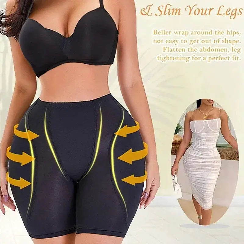 Guudia High Waist Butt Lifter Padded Shapewear Plus Size