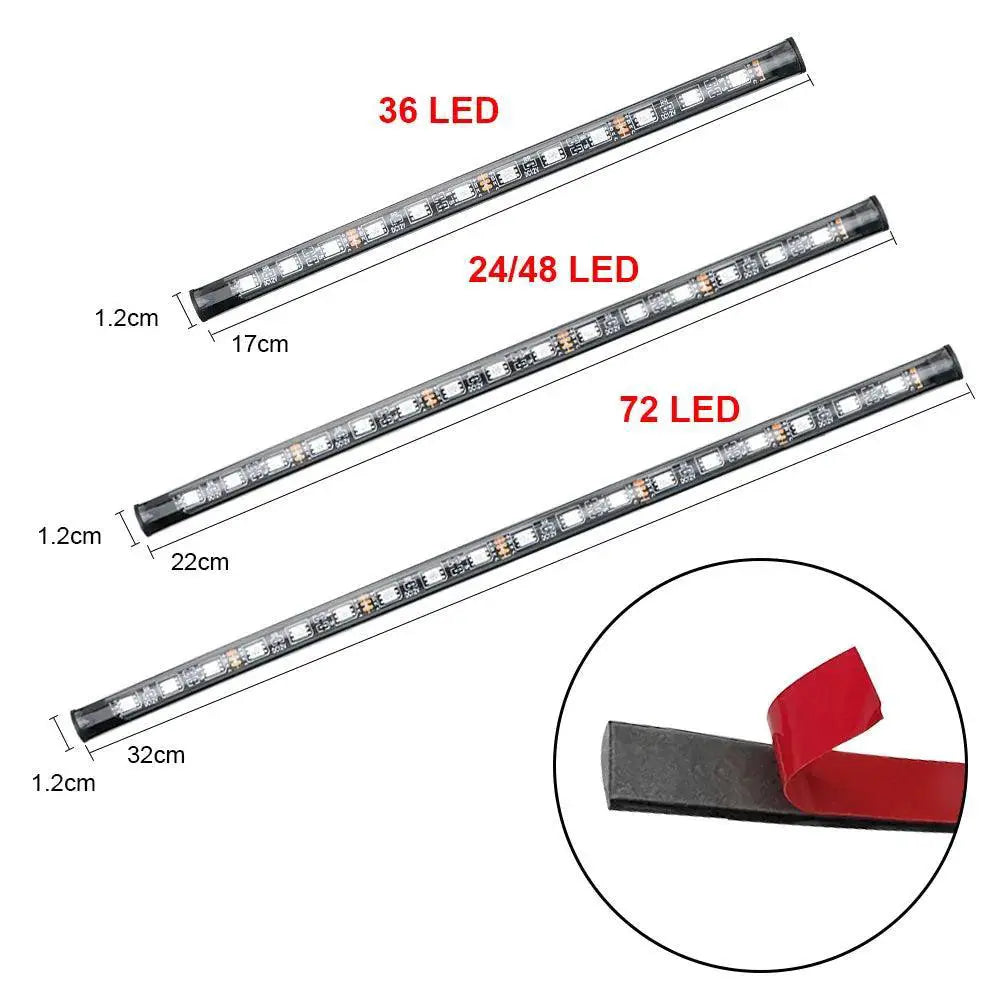 Car RGB Ambient Lights LED Strips 8 Colors Off Road SUV