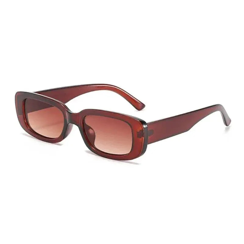 Luxury Vintage Black Square Sunglasses for Women UV400