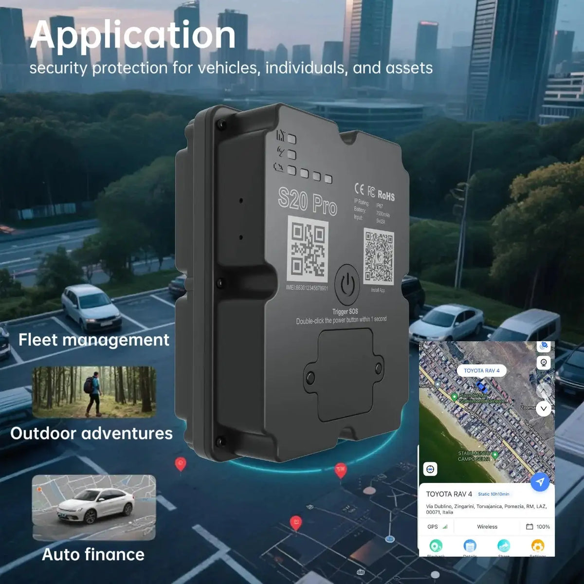 Wholesale Hidden 4G GPS Tracker 5M Accuracy Real-Time Tracking Device for Car/Truck/Motorcycle with Paid App Alert & Geo-fencing