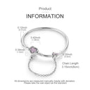Bracelet Sterling Silver Snowflake Heart