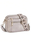 Quilted Embroidery Grid Colorblocking Retro
