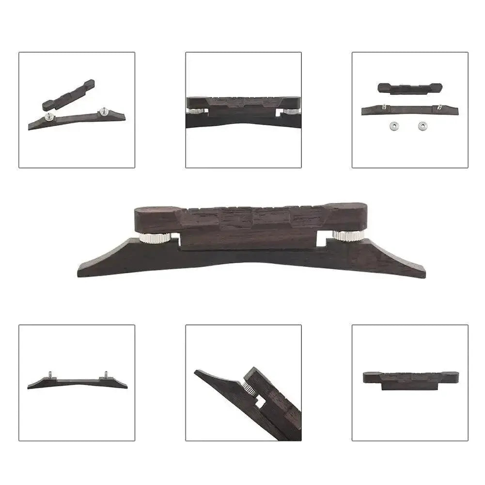 Universal Adjustable Mandolin Bridge Rosewood Lightweight