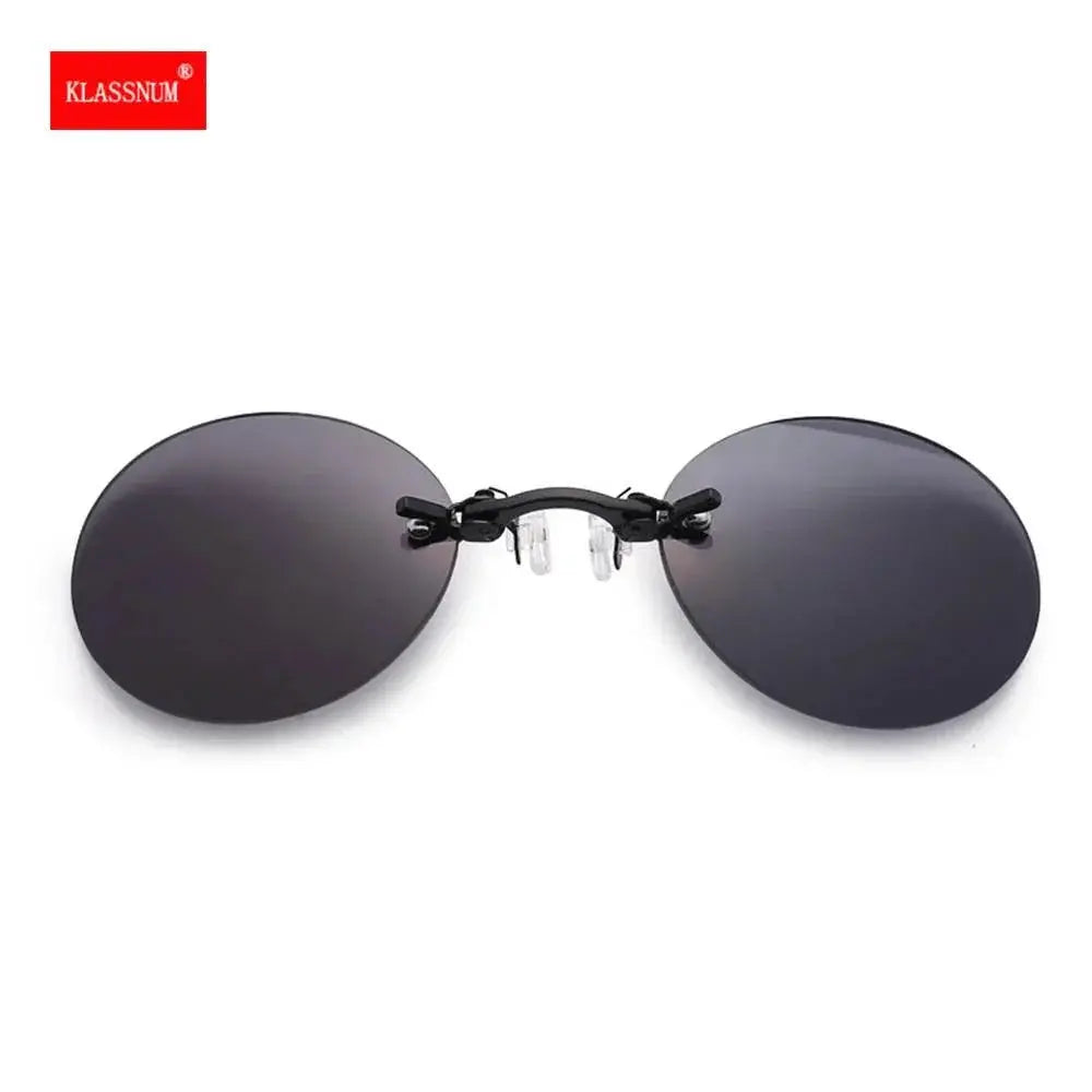 Vintage Clip-On Matrix Morpheus UV400 Sunglasses for Men