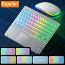 RGB Backlit Bluetooth Touchpad Keyboard for Pad 7 Colors