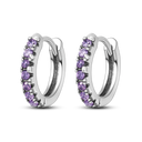 Silver Plated Cubic Zircon Geometric