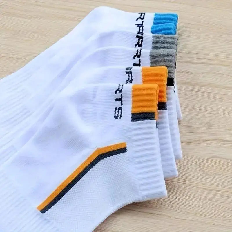 Stylish Striped Performance Socks For Active Men Comfort