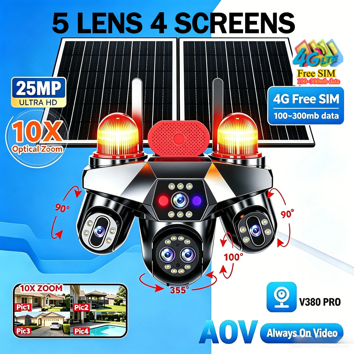 V380 Mini WiFi Security Camera