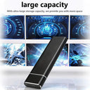 4TB large capacity portable SSD solid state drive, external high-speed storage, shock resistant and portable, suitable for lapto