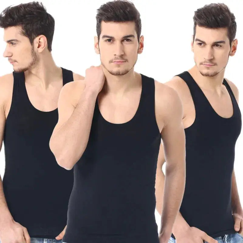 Men's Casual Cotton Tank Top Fitness Vest For Workout