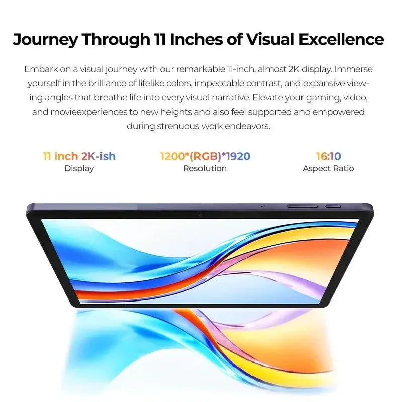 HOTWAV Pad 11 Tablet 2K Display 8000mAh Battery 12GB Ram