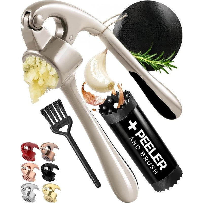 Kitchen Premium Garlic Press Set - Rust Proof Professional Garlic — product view 1