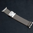 Titanium Official 1:1Strap For Apple watch Ultra Band 49mm S10 46 42 45 44mm 38 40 41 Milanese bracelet iWatch 10 9 8 7 6 5 SE 4