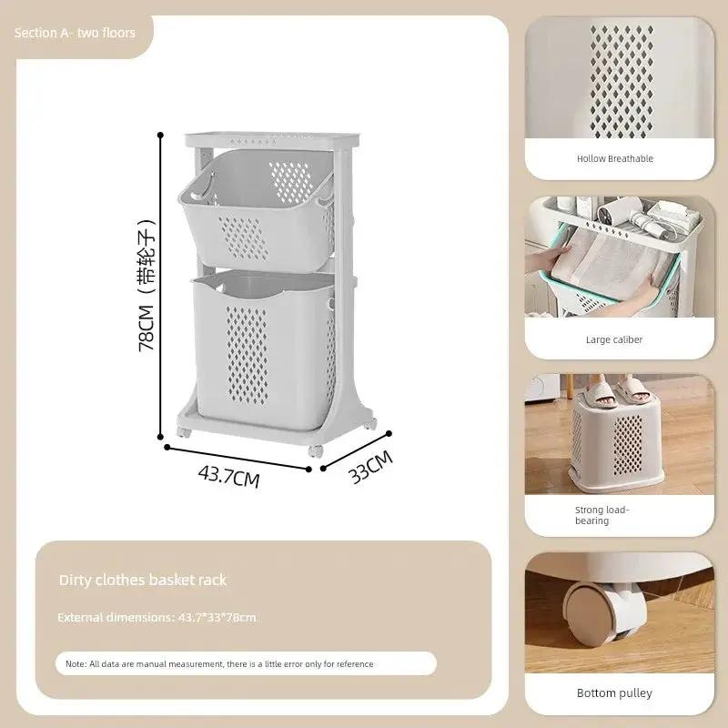 Xingyou Large Size Laundry Basket for Home Bathroom Storage