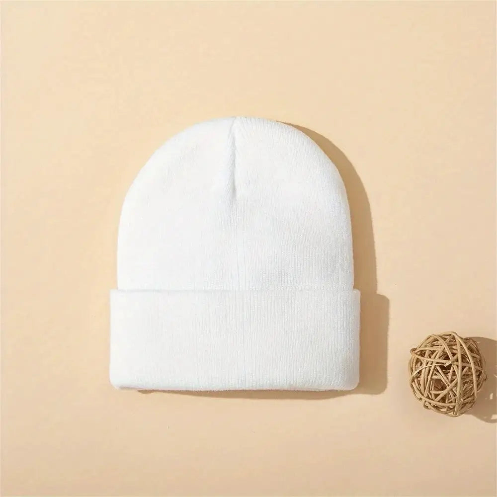 4pcs Baby Hat Knit Cuffed Beanie for Boys and Girls Winter Warm Knitted Beanie Hats for Skiing Outdoor