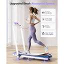 Portable Incline Walking Pad Treadmill Eight Percent 300lb Slope