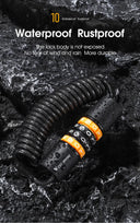 Compact Zinc Alloy Password Bicycle Lock with Steel Cable