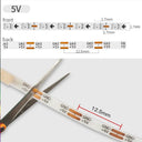 Ultra Narrow 2.7mm WS2812B LED Strip 160 LEDs Per Meter RGBIC Dreamcolor Glow