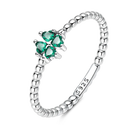 Sterling Silver Golden Ring Sparking