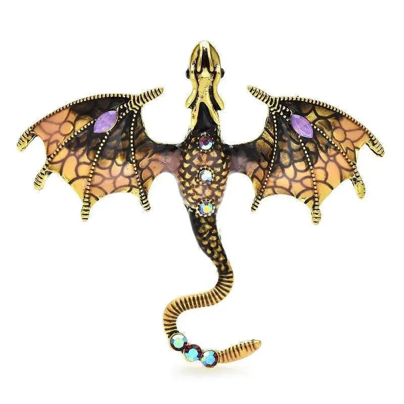Mythical Dragon Brooch Sparkling Elegance for Every Outfit