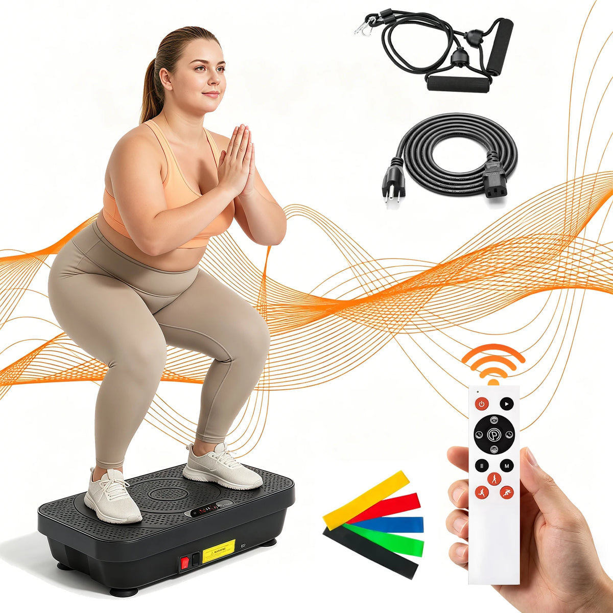 Vibration Plate Exercise Machine Home Fitness Machine Bluetooth — product view 1