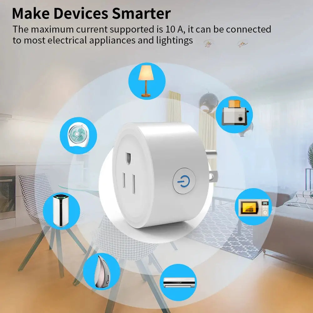 US WiFi Smart Plug Smart Outlet with Timer And Scene Linkage Voice Control Compatible with Alexa And Google Home, CozyLife APP