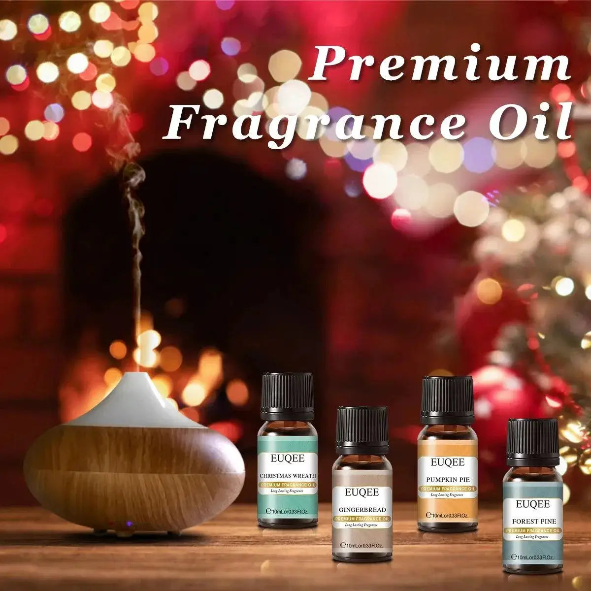 EUQEE Holiday Essential Oil Gift Set Scents for Diffusers