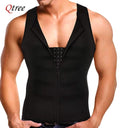 Qtree Men's Slimming Sauna Tank Top Body Shaper Vest