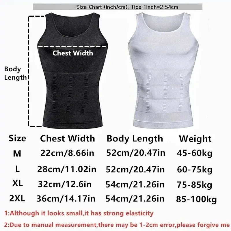 Soxnos Men's Slimming Waist Trainer Vest Tummy Control