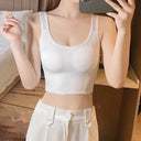 Crop Top with Built-In Bra for Women