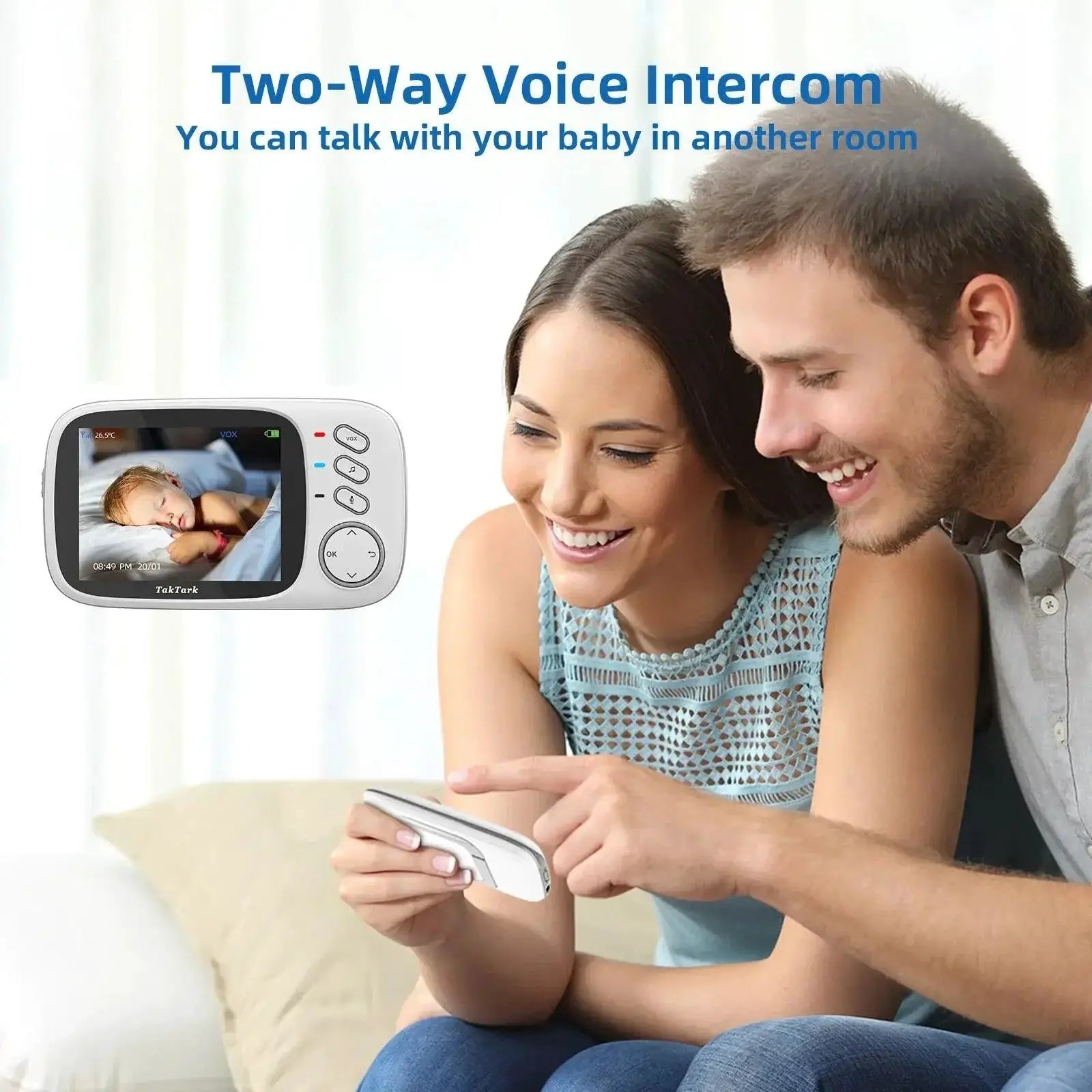 TakTark Wireless Baby Monitor With Night Vision Lullabies