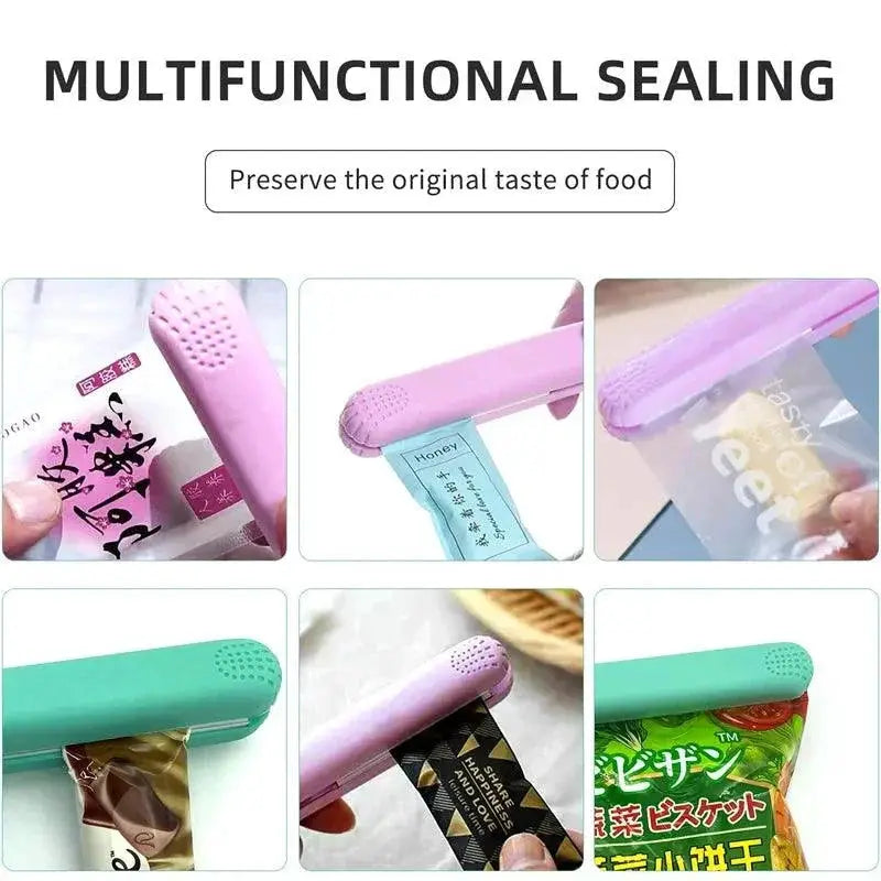 Mini Plastic Bag Sealer Clip Food Gadget Kitchen Helper