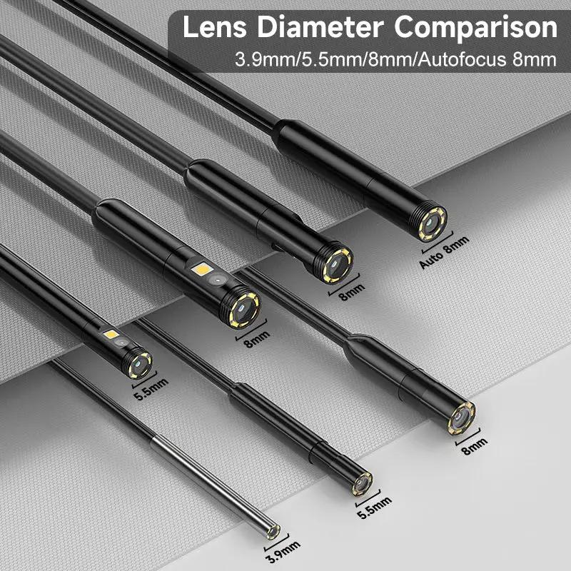 ENWOR Industrial Endoscope 4.3 Inch IPS Screen Autofocus Camera With Triple Lens - stepyours.com