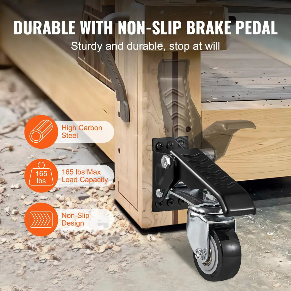 Side Mount Retractable Workbench Caster — product image 4