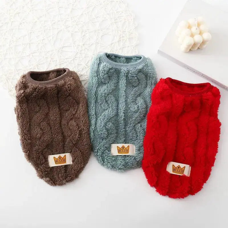 Coral Fleece Pet Sweater For Small Medium Cats Dogs