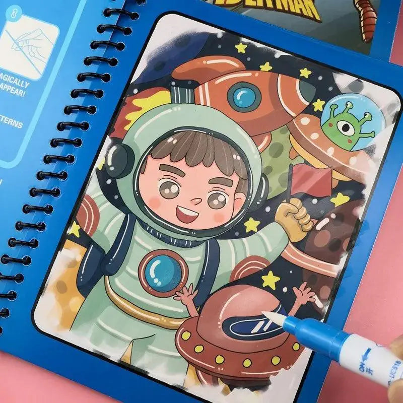 Magical Water Drawing Book Reusable Coloring Toy For Kids