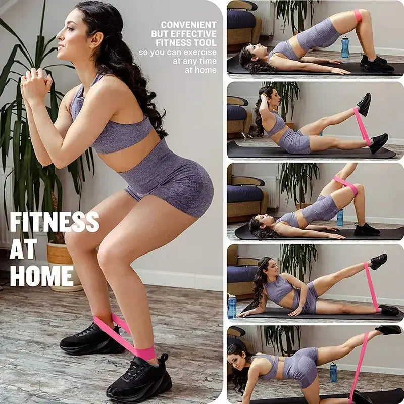 Versatile Resistance Loop Bands Home Workout Set For Fitness