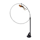 Interactive Feather Cat Wand Toy with Suction Cup Base