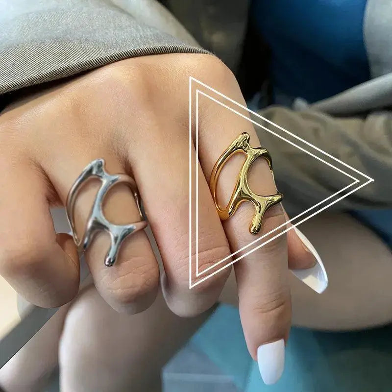 Vintage Silver Adjustable Branch Rings For Stylish Parties