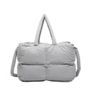 Puffer Tote Bag for Women Lightweight Down Cotton Handbag